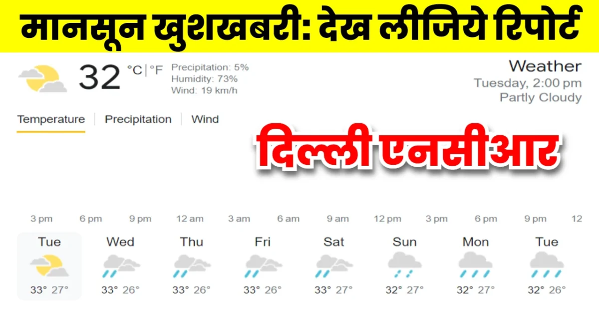Monsoon Arrival in Delhi Date